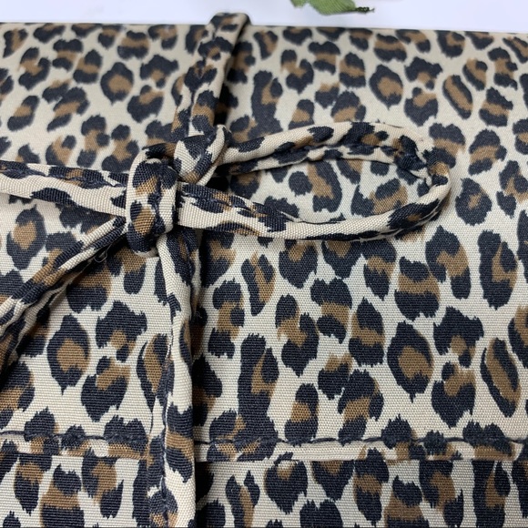 NINE WEST Leopard Print Jewelry Travel Roll NWT - Picture 6 of 8